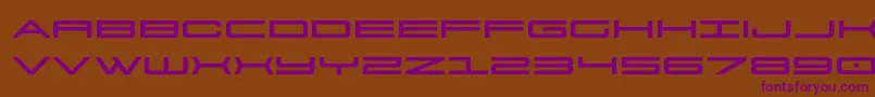 911porschav3expand Font – Purple Fonts on Brown Background
