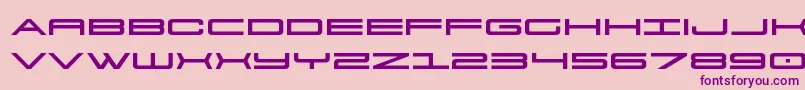 911porschav3expand Font – Purple Fonts on Pink Background