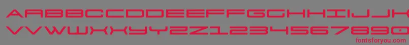 911porschav3expand Font – Red Fonts on Gray Background