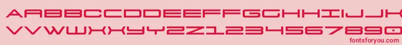 911porschav3expand Font – Red Fonts on Pink Background