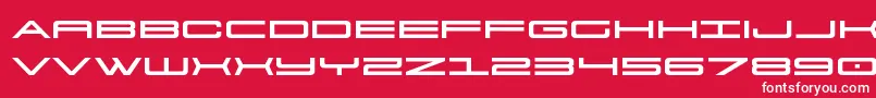911porschav3expand Font – White Fonts on Red Background