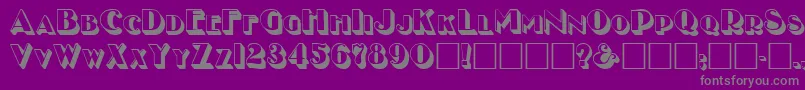 NewYearMedium Font – Gray Fonts on Purple Background