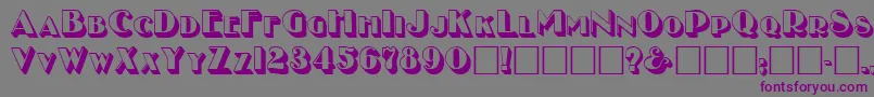 NewYearMedium Font – Purple Fonts on Gray Background