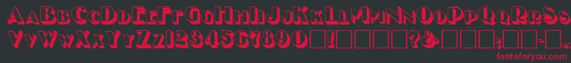 NewYearMedium Font – Red Fonts on Black Background