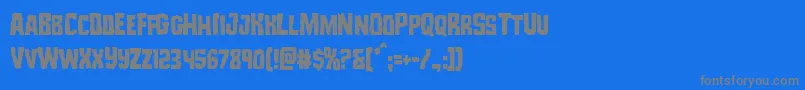 フォントMonsterhuntercond – 青い背景に灰色の文字