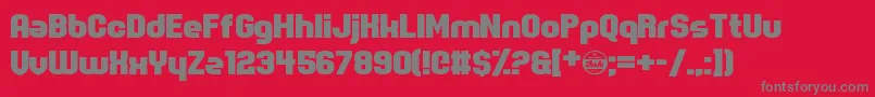 Czcionka SpotMonkey – szare czcionki na czerwonym tle