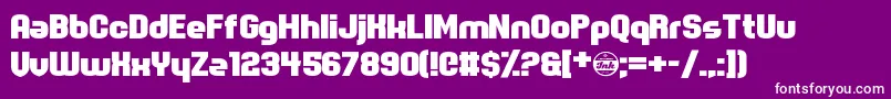 フォントSpotMonkey – 紫の背景に白い文字