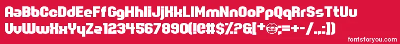 fuente SpotMonkey – Fuentes Blancas Sobre Fondo Rojo