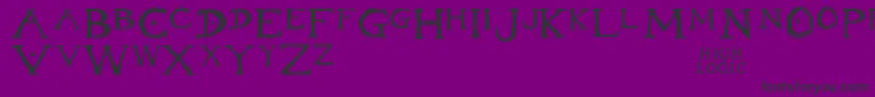 Inheritance Font – Black Fonts on Purple Background