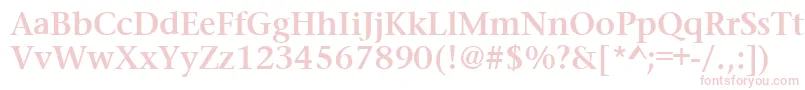 PrudentialBold Font – Pink Fonts on White Background