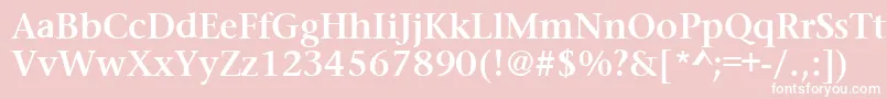 PrudentialBold Font – White Fonts on Pink Background