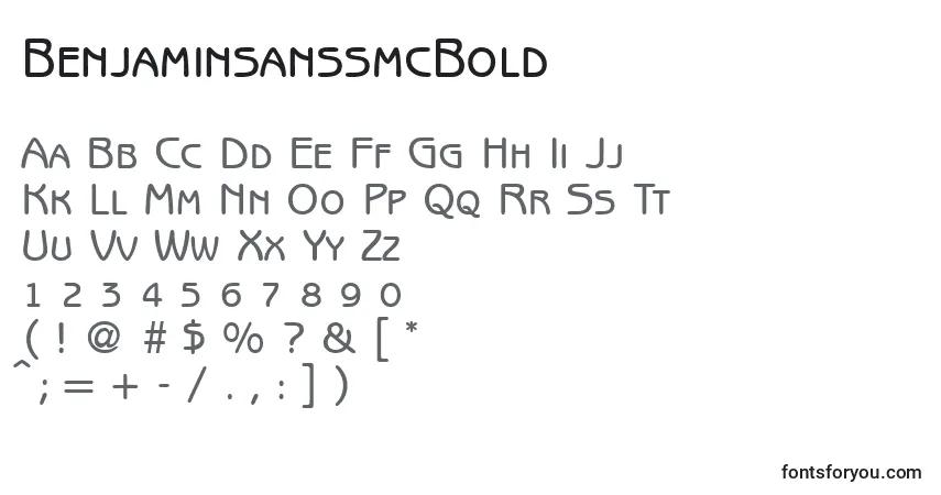 Schriftart BenjaminsanssmcBold – Alphabet, Zahlen, spezielle Symbole