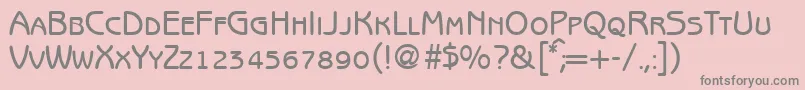 BenjaminsanssmcBold Font – Gray Fonts on Pink Background