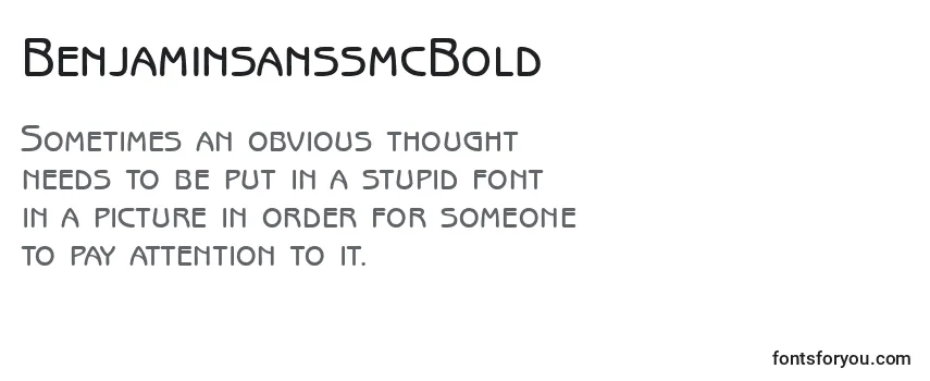 Review of the BenjaminsanssmcBold Font