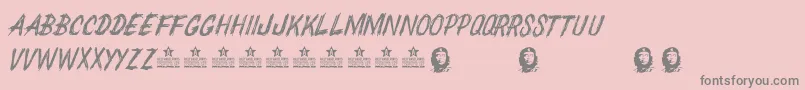 ChedelparedonPersonalUse Font – Gray Fonts on Pink Background
