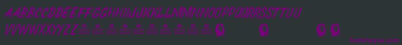 ChedelparedonPersonalUse Font – Purple Fonts on Black Background