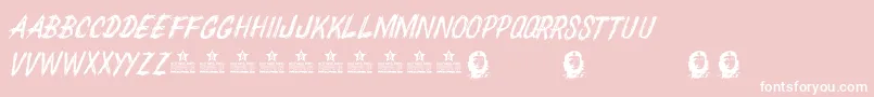 ChedelparedonPersonalUse Font – White Fonts on Pink Background