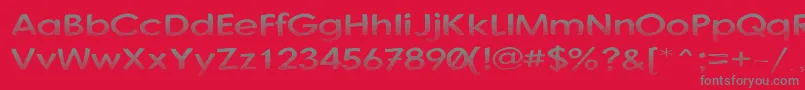 AustralianSunset Font – Gray Fonts on Red Background