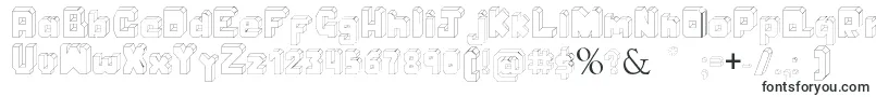 Шрифт Bodoque – квадратные шрифты