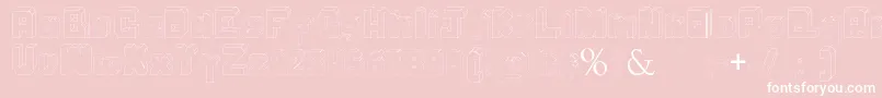 Bodoque Font – White Fonts on Pink Background