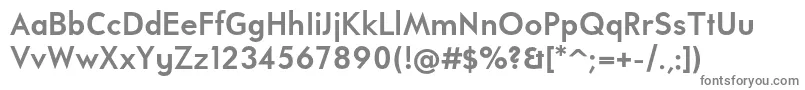 UniversalisadfstdBold Font – Gray Fonts on White Background