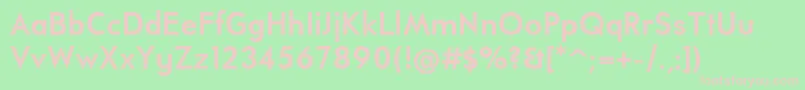 UniversalisadfstdBold Font – Pink Fonts on Green Background