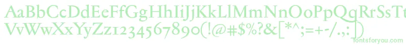 Jannontextmedosf Font – Green Fonts on White Background