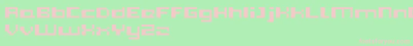 Pixleft5 Font – Pink Fonts on Green Background