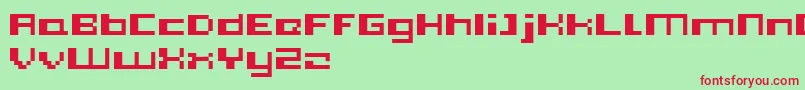 Шрифт Pixleft5 – красные шрифты на зелёном фоне