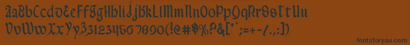ValeriusCondensed Font – Black Fonts on Brown Background