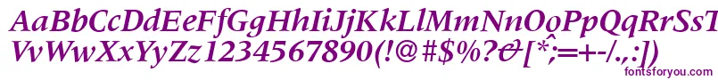 Police M690RomanBolditalic – polices violettes