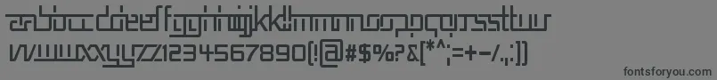 RepublikaVCnd Font – Black Fonts on Gray Background