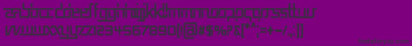 RepublikaVCnd Font – Black Fonts on Purple Background