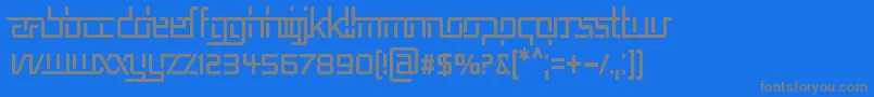 Шрифт RepublikaVCnd – серые шрифты на синем фоне