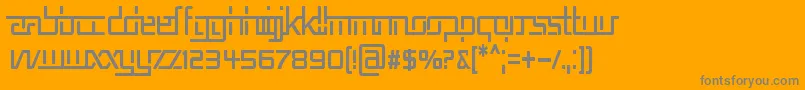 RepublikaVCnd Font – Gray Fonts on Orange Background