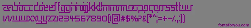 Шрифт RepublikaVCnd – фиолетовые шрифты на сером фоне