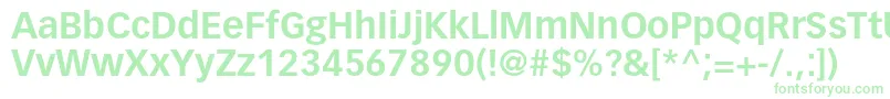 VectoraltstdBold-Schriftart – Grüne Schriften auf weißem Hintergrund