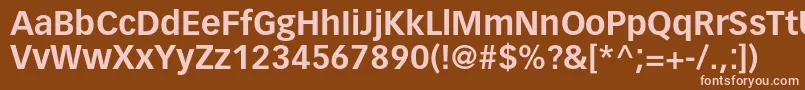 VectoraltstdBold Font – Pink Fonts on Brown Background