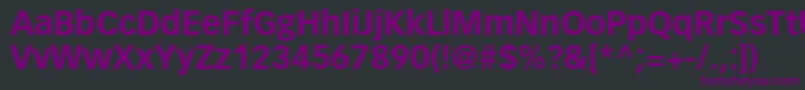 Шрифт VectoraltstdBold – фиолетовые шрифты на чёрном фоне