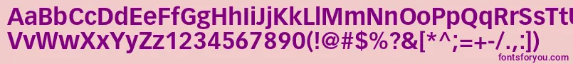 VectoraltstdBold Font – Purple Fonts on Pink Background