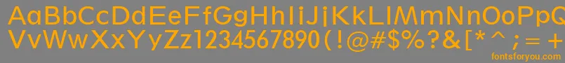 Weitere Informationen zur Geometric212BookBt-Schriftart Geometric212BookBt-Schriftart – Orangefarbene Schriften auf grauem Hintergrund