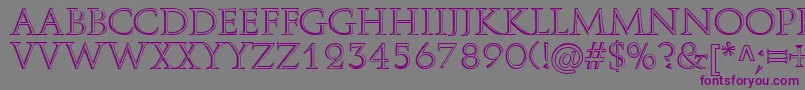 AureliusRegularDb Font – Purple Fonts on Gray Background