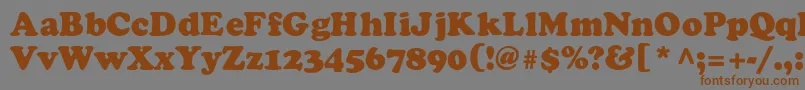 More about ColdblackdbNormal Font ColdblackdbNormal Font – Brown Fonts on Gray Background