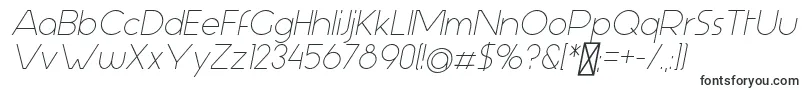AspergitItalic-fontti – kirjafontit