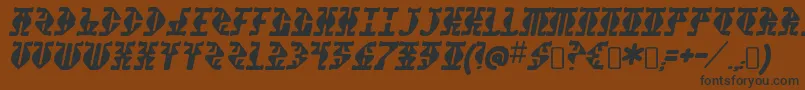StupefactionRegular Font – Black Fonts on Brown Background