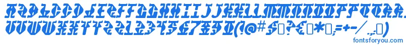 フォントStupefactionRegular – 青いフォント