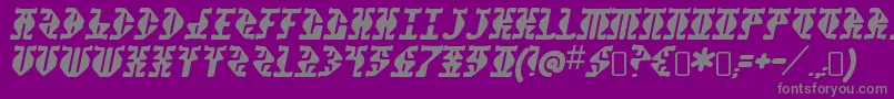 StupefactionRegular Font – Gray Fonts on Purple Background
