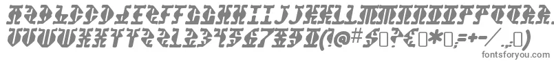StupefactionRegular Font – Gray Fonts on White Background