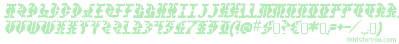 StupefactionRegular Font – Green Fonts on White Background