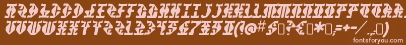 StupefactionRegular Font – Pink Fonts on Brown Background